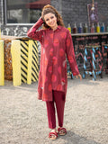 Limelight E1290SU 2PC RED Embroidered Lawn 2022 Online Shopping