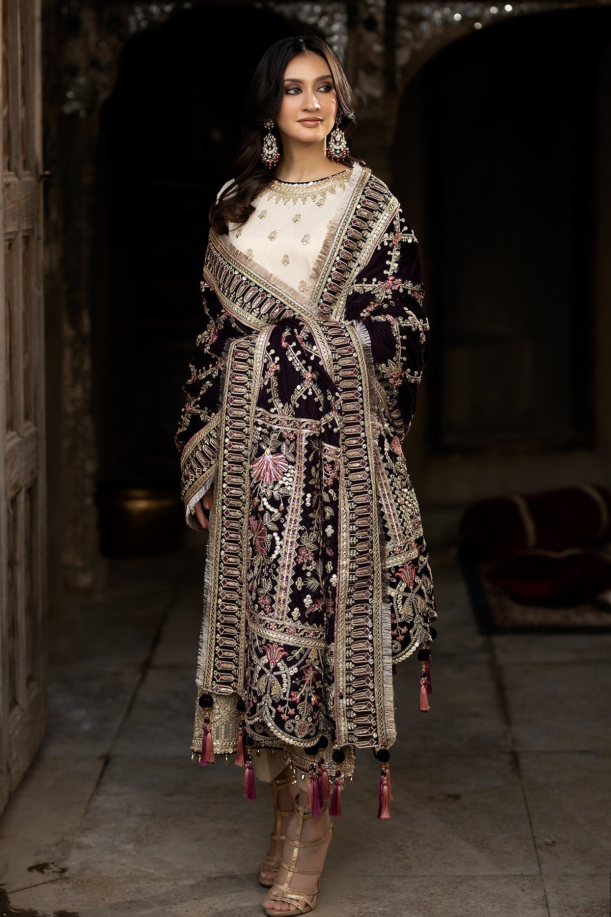 Imrozia Premium I.S.S-10 Exclusive Velvet Shawls Online Shopping