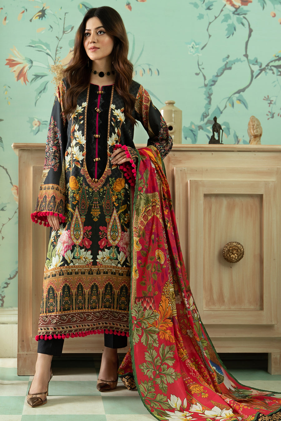 Jahanara CJ8 03 BK Swiss Lawn 2022 Online Shopping