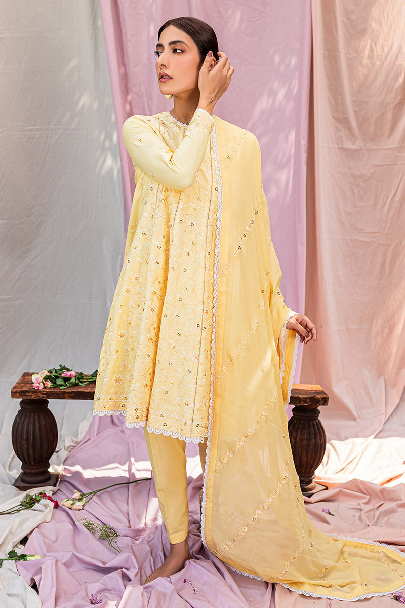 Cross Stitch Floral Mellow Mahiri Embroidered Lawn Vol2 2022 Online Shopping