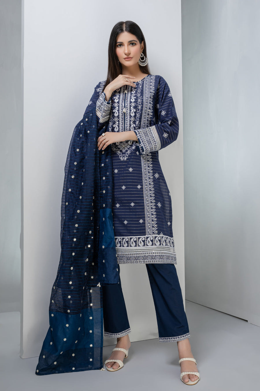 Bonanza Satrangi N Blue Cambric Suit Kasc223p05 Eid Pret 2022 Online Shopping