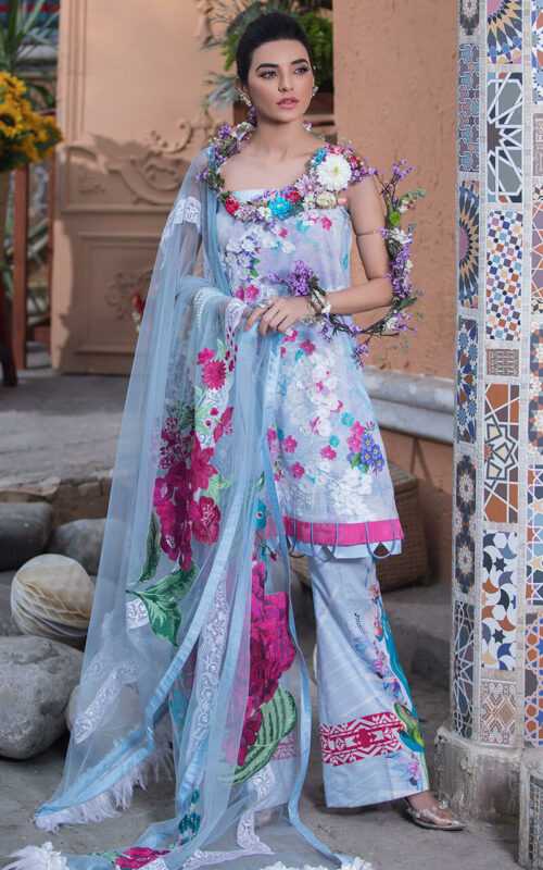 Asifa and Nabeel Montez LA-4 Luxury Lawn Vol 2 2021