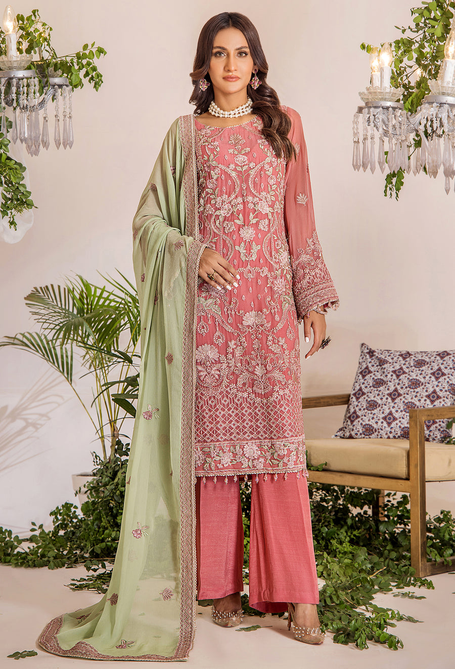 Adan Libas Design # 5337 Lueur Chiffon Collection Online Shopping