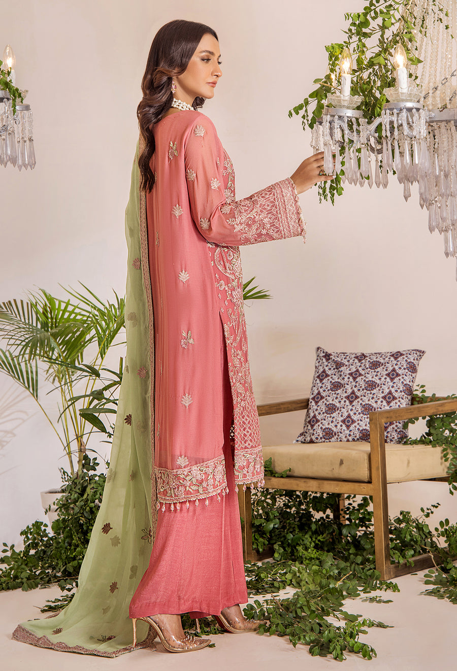Adan Libas Design # 5337 Lueur Chiffon Collection Online Shopping