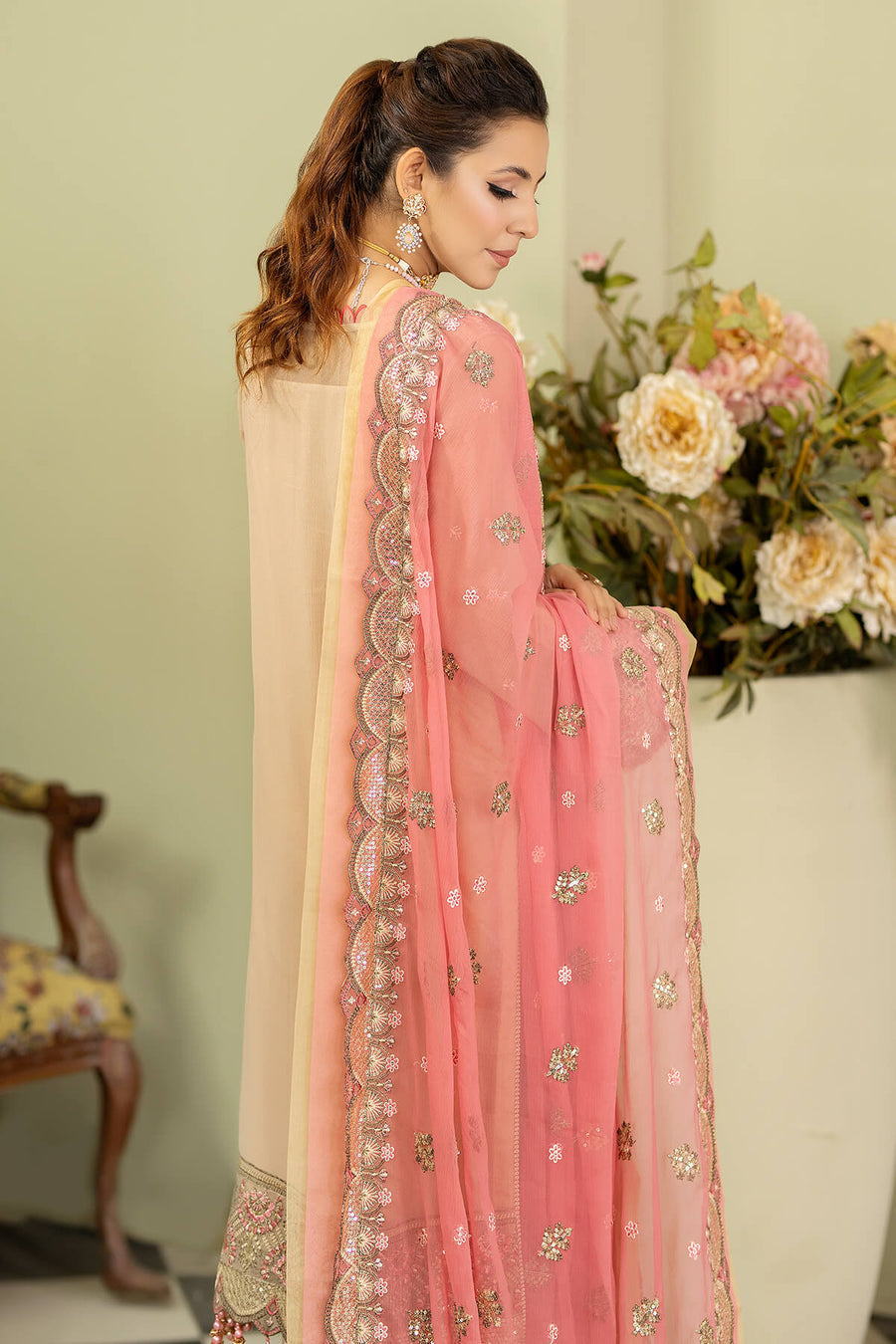 Imrozia M-41 Nargiz Aabi Baagh Embroidered Chiffon Collection Online Shopping