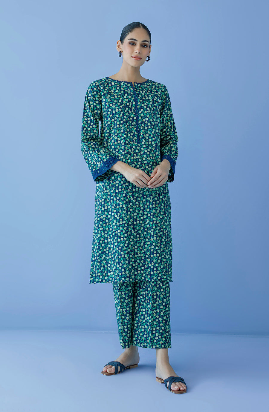 Orient NRDS-23-188/U BLUE Spring Summer Lawn Vol 3 Online Shopping