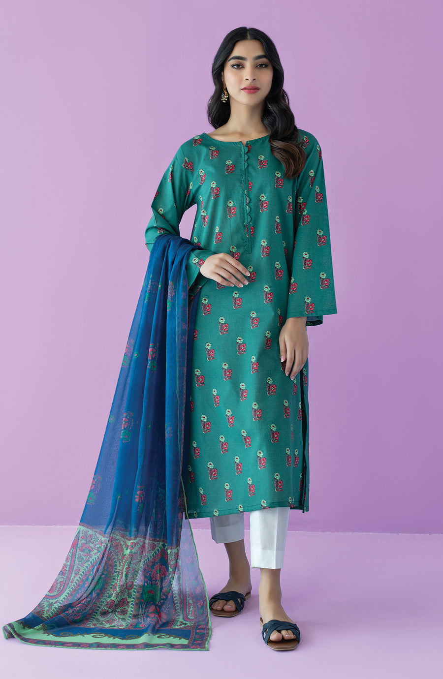 Orient NRDS-23-071/U GREEN LAWN   Spring Summer Lawn Vol 3 Online Shopping