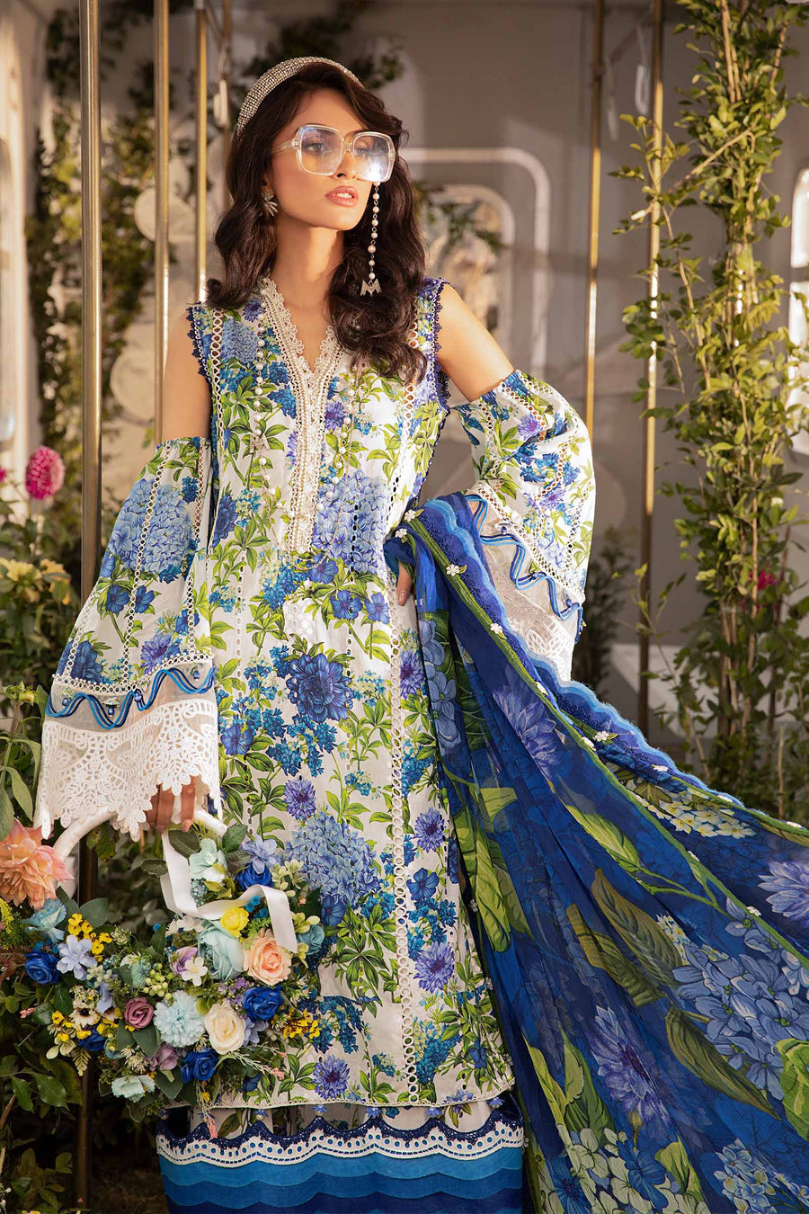 Maria B MPT-2102-B Mprint Lawn Online Shopping