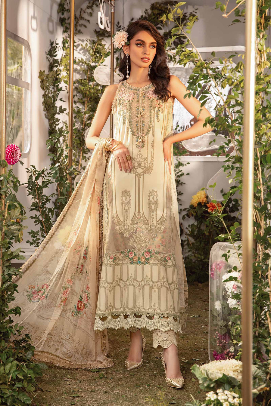 Maria B MPT-2104-A Mprint Lawn Online Shopping