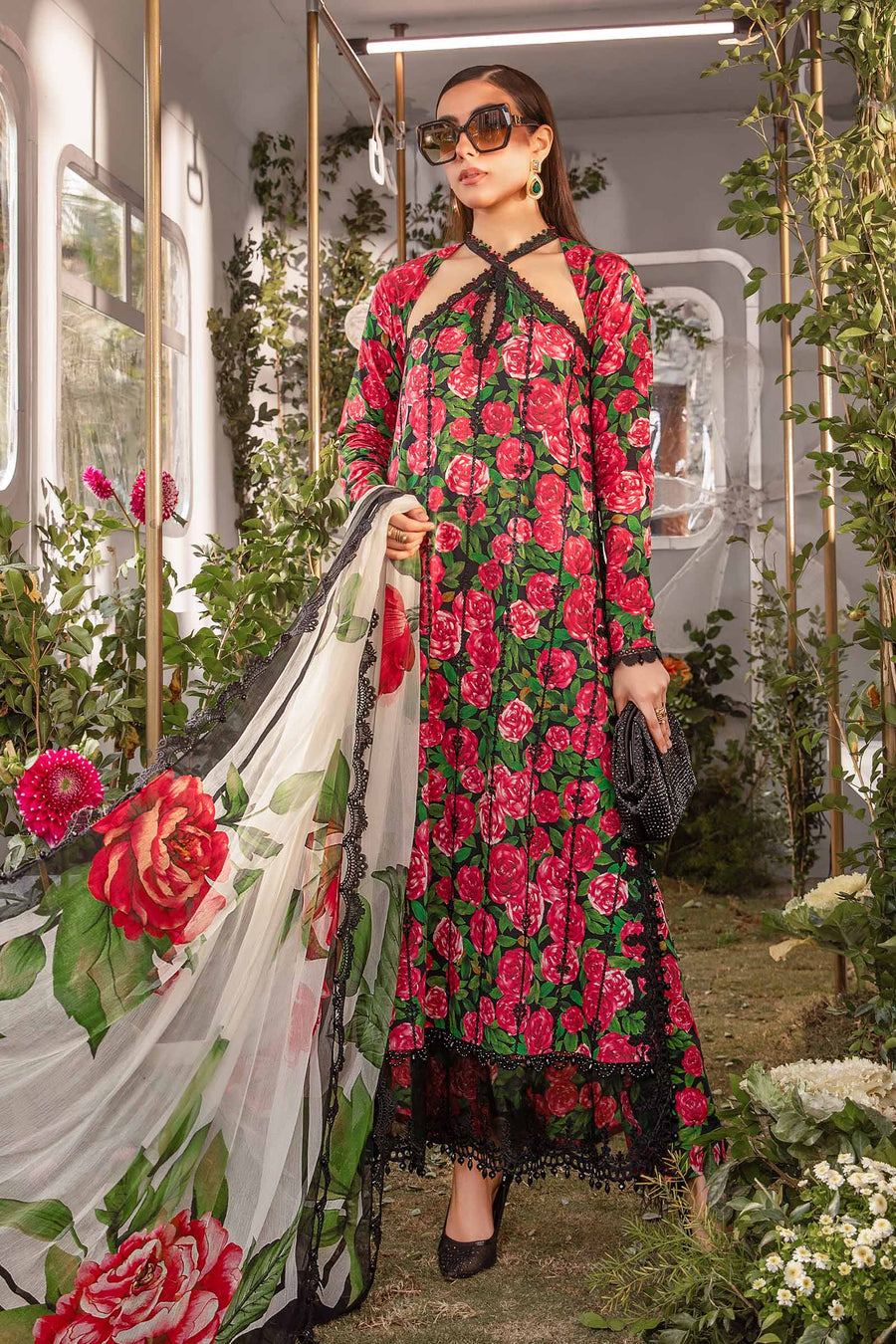 Maria B MPT-2106-B Mprint Lawn Online Shopping