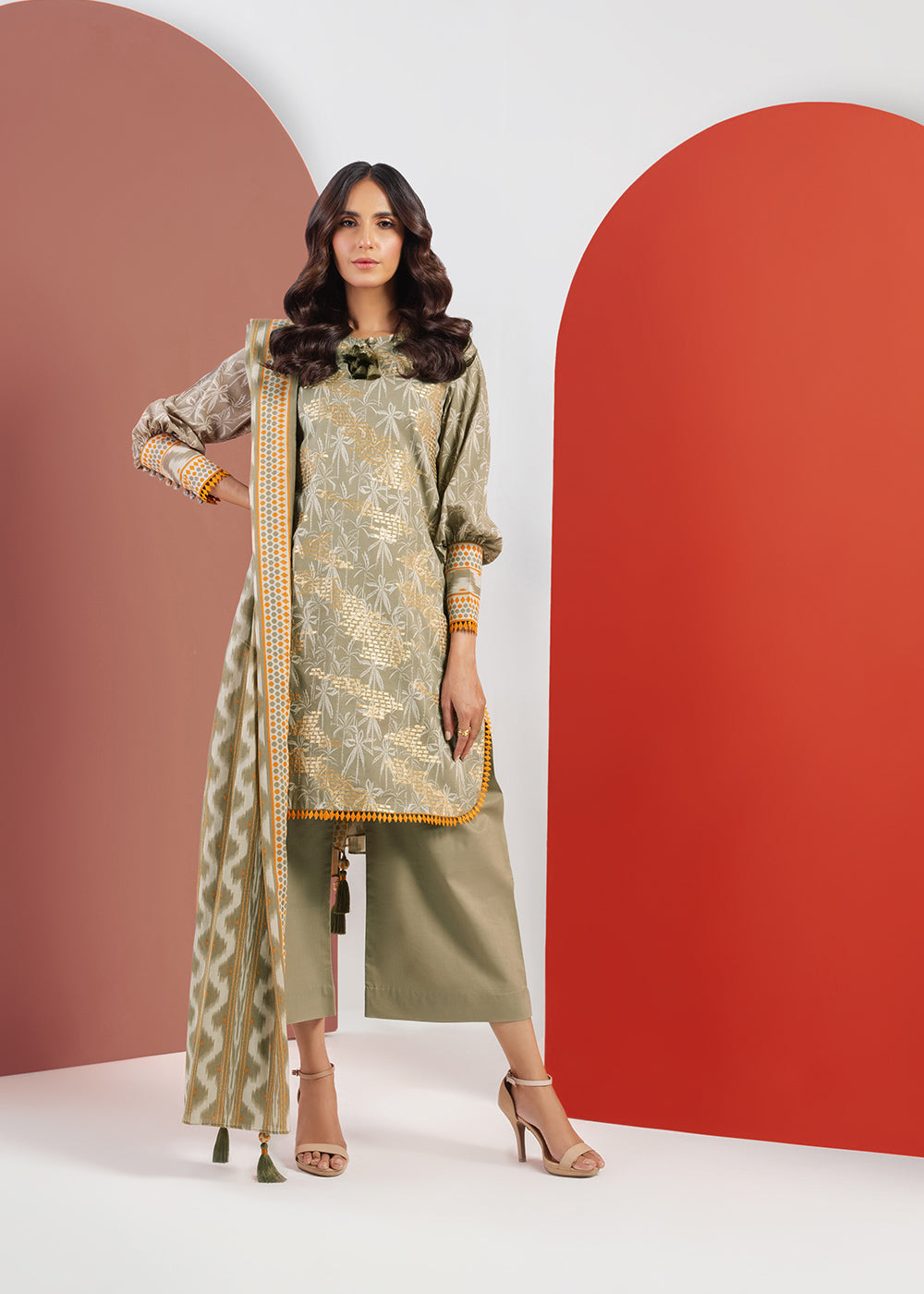 Alkaram MS-04-23-Beige Mid Summer Collection Online Shopping
