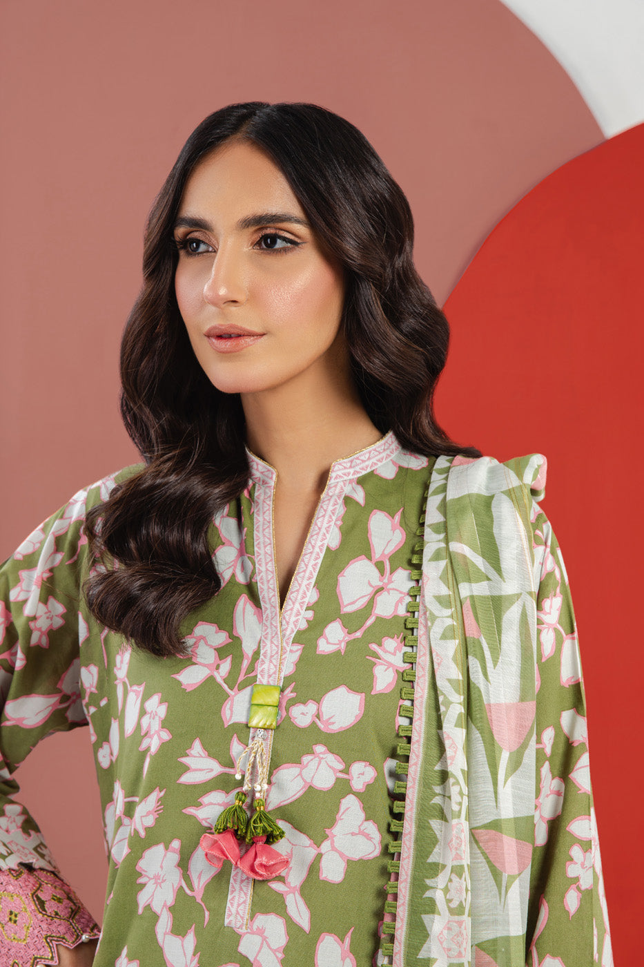 Alkaram MS-05-23-Green Mid Summer Collection Online Shopping