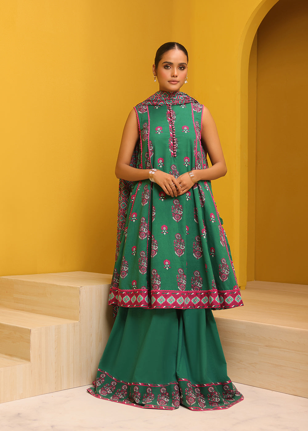 Alkaram MS-15.1-23-Green-2 Mid Summer Collection Online Shopping