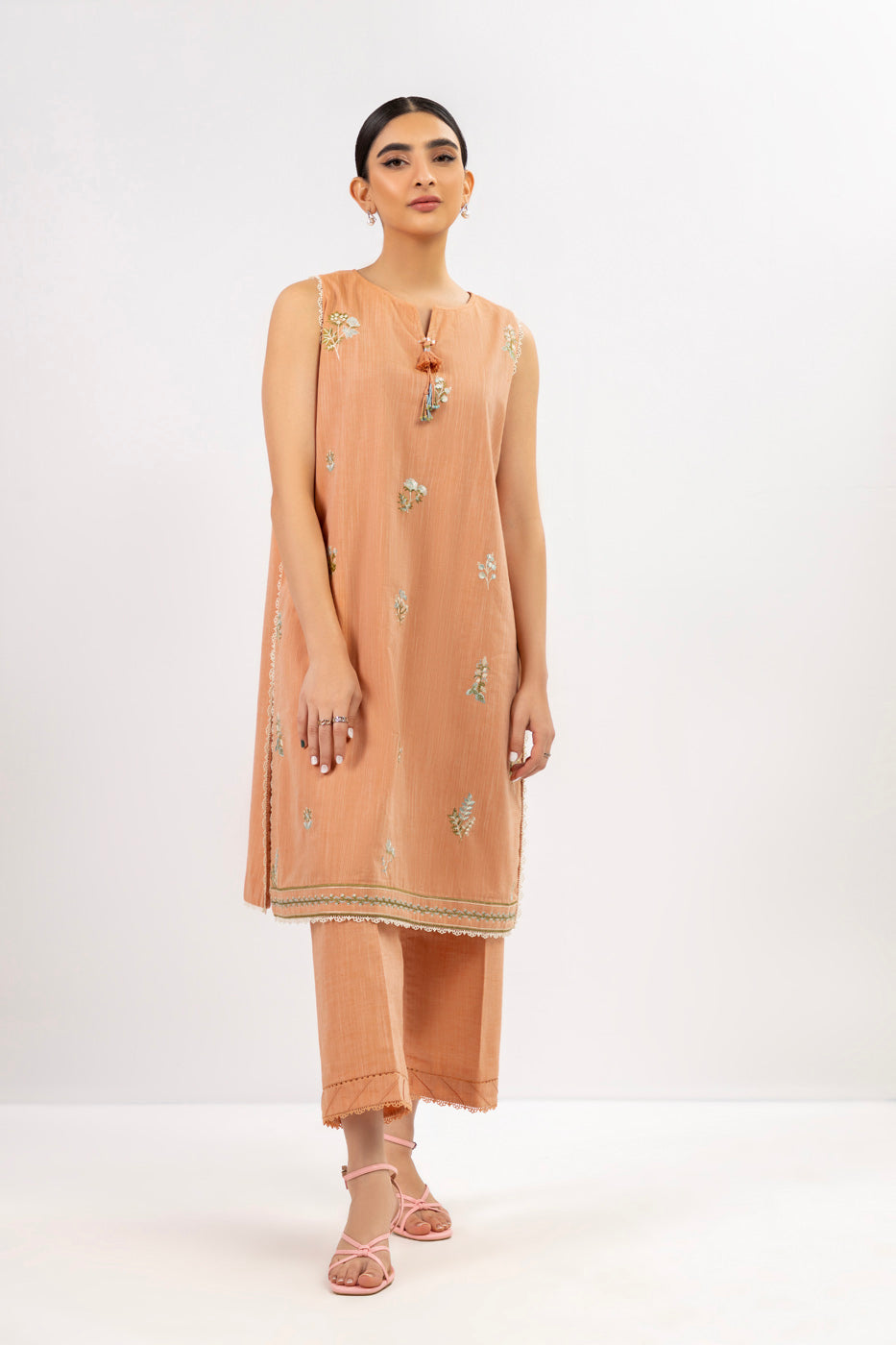 Alkaram MS-28-23-Orange Mid Summer Collection Online Shopping