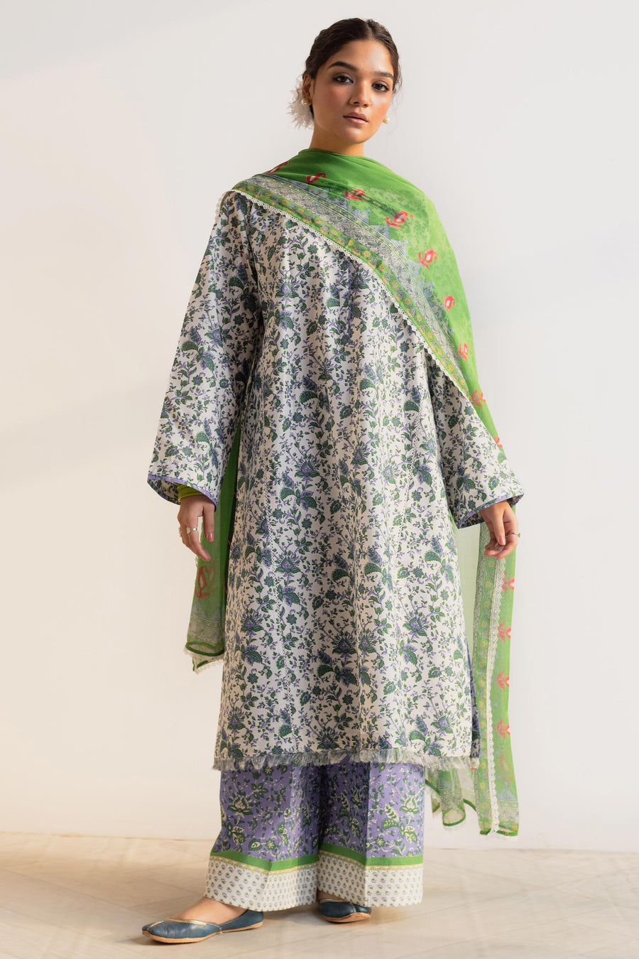 Zara Shahjahan Nargis-D2 Coco Lawn Prints Online Shopping