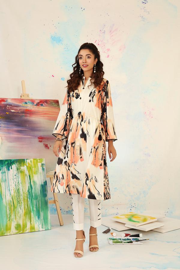 Ps21 58 Classic Printed Shirt Nishat Linen Ready To Wear Summer Vol 2 2021