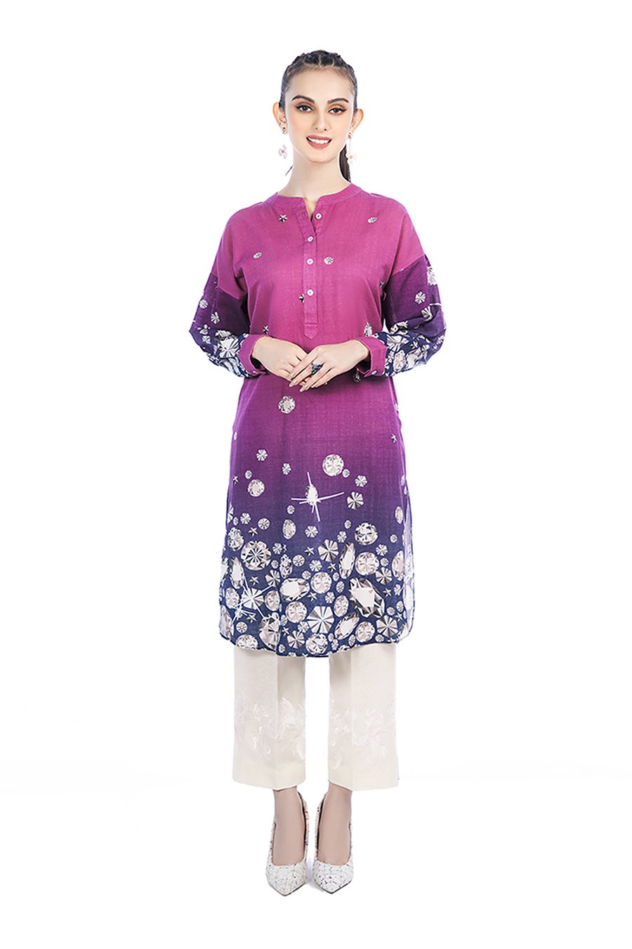 Nishat Linen PW21-47 Ready to Wear Winter 2021