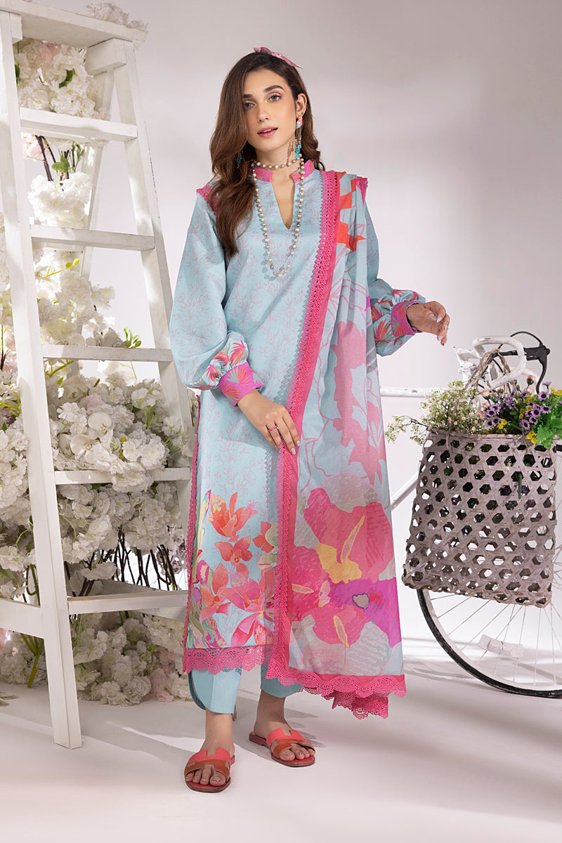 Rang Rasiya Aquamarine Summer Breeze Lawn Collection Online Shopping