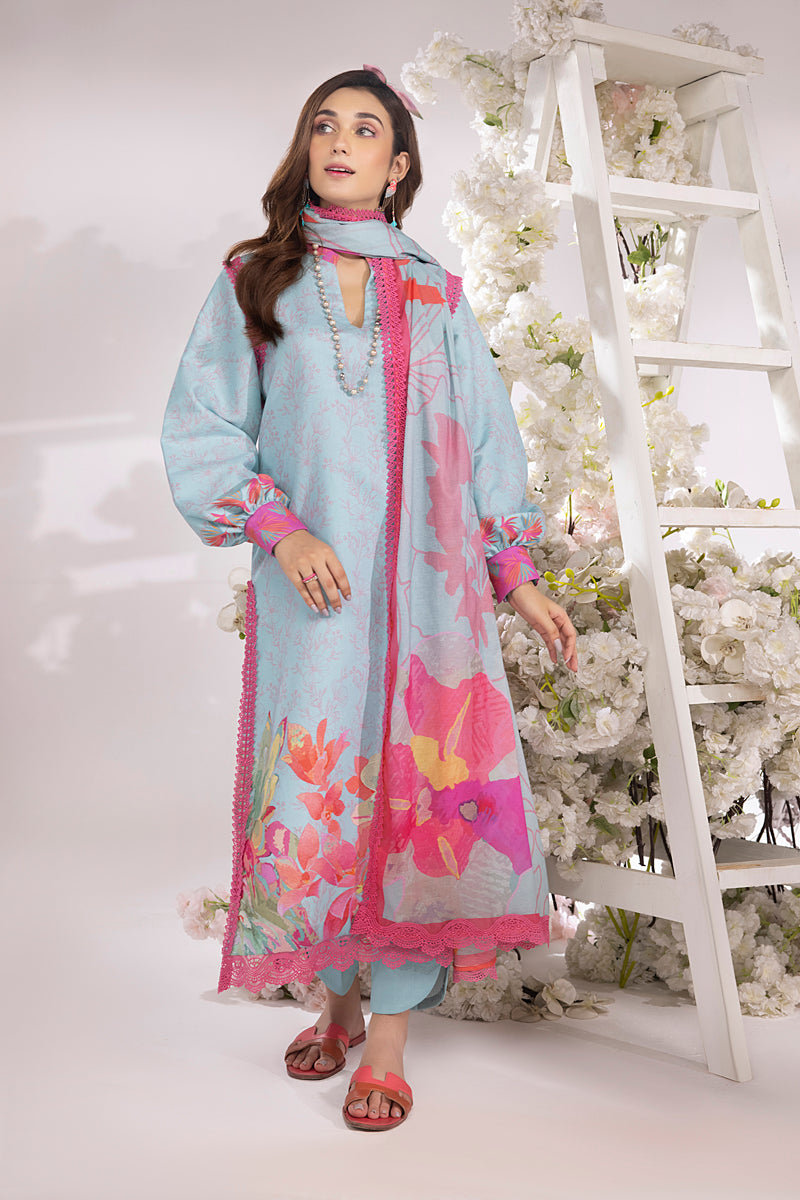 Rang Rasiya Aquamarine Summer Breeze Lawn Collection Online Shopping