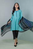 Bonanza Satrangi S Blue Lawn Suit Rsk222p07 Eid Pret 2022 Online Shopping