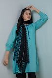 Bonanza Satrangi S Blue Lawn Suit Rsk222p07 Eid Pret 2022 Online Shopping