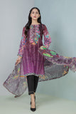 Bonanza Satrangi Purple Lawn Suit Rsk222p37 Eid Pret 2022 Online Shopping