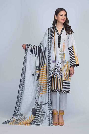 Bonanza Satrangi RSO213P42 L Gray Summer Collection 2021