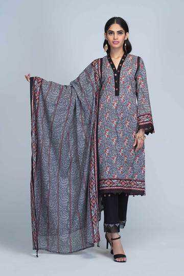 Bonanza Satrangi RSO213P47B  Black Summer Collection 2021