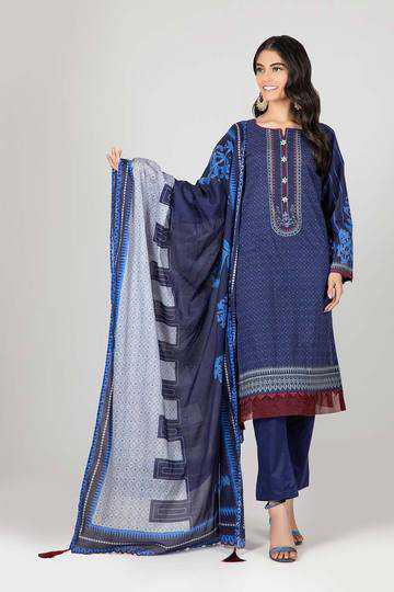 Bonanza Satrangi RSO213P52 N Blue Summer Collection 2021