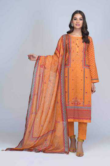 Bonanza Satrangi RSO213P78  Orange Summer Collection 2021