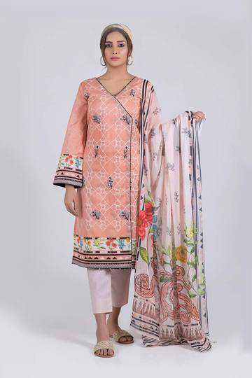 Bonanza Satrangi RSO213P93  Peach Summer Collection 2021