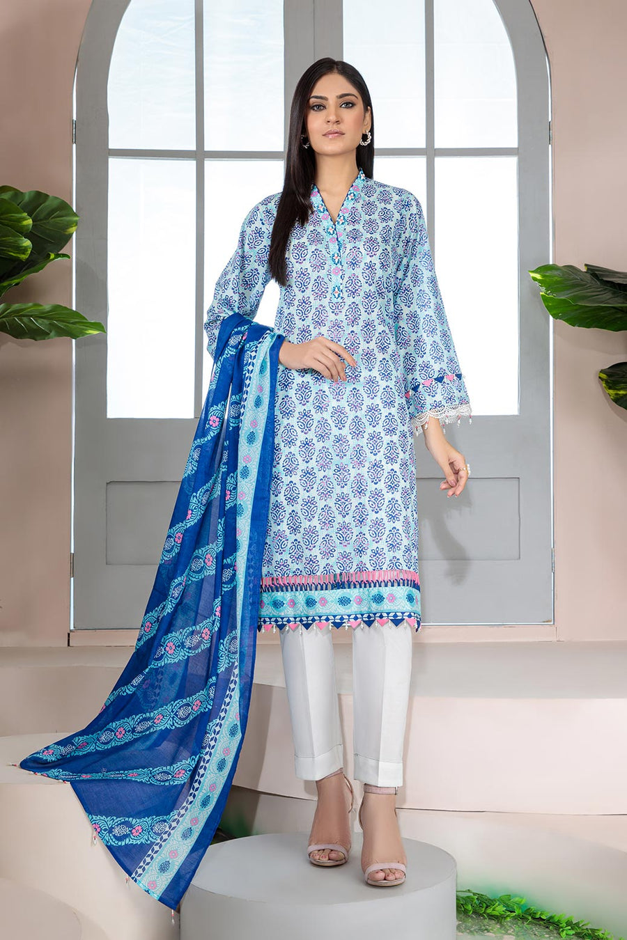 Bonanza Satrangi Rso223p36 Blue Eid Prints 2022 Online Shopping