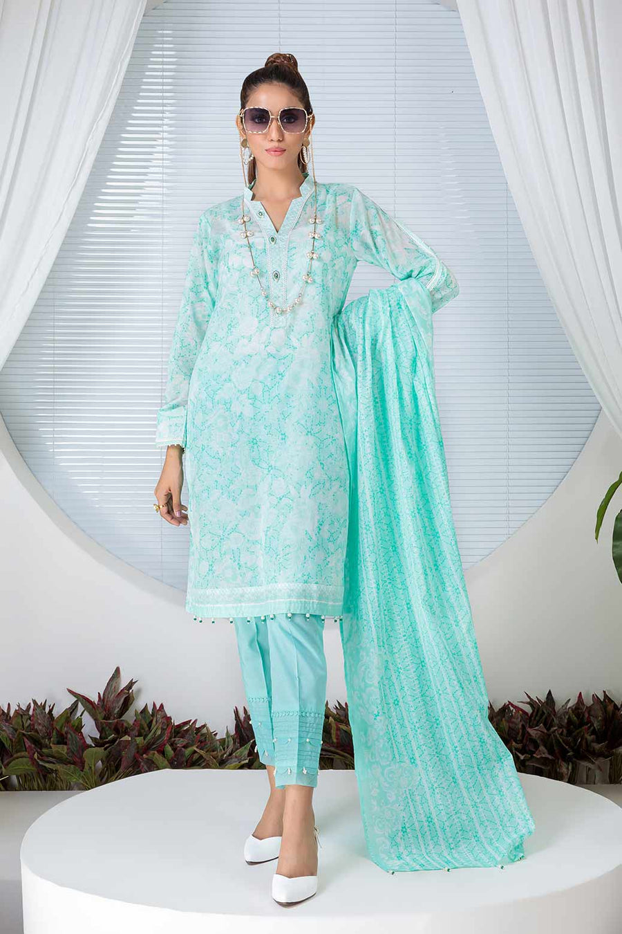 Bonanza Satrangi Rsr223p35 Green Eid Prints 2022 Online Shopping