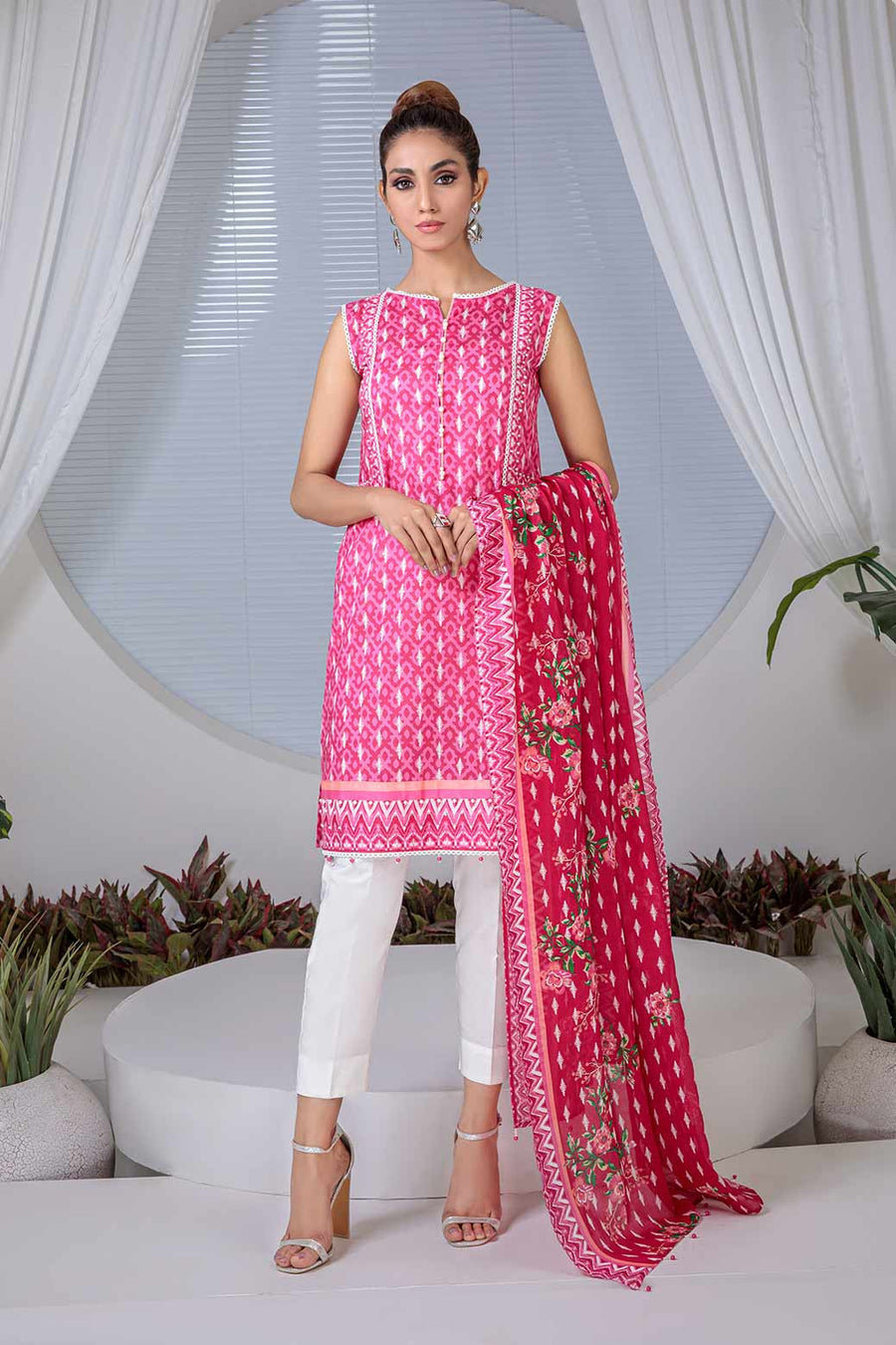Bonanza Satrangi Rsr223p39 Pink Eid Prints 2022 Online Shopping