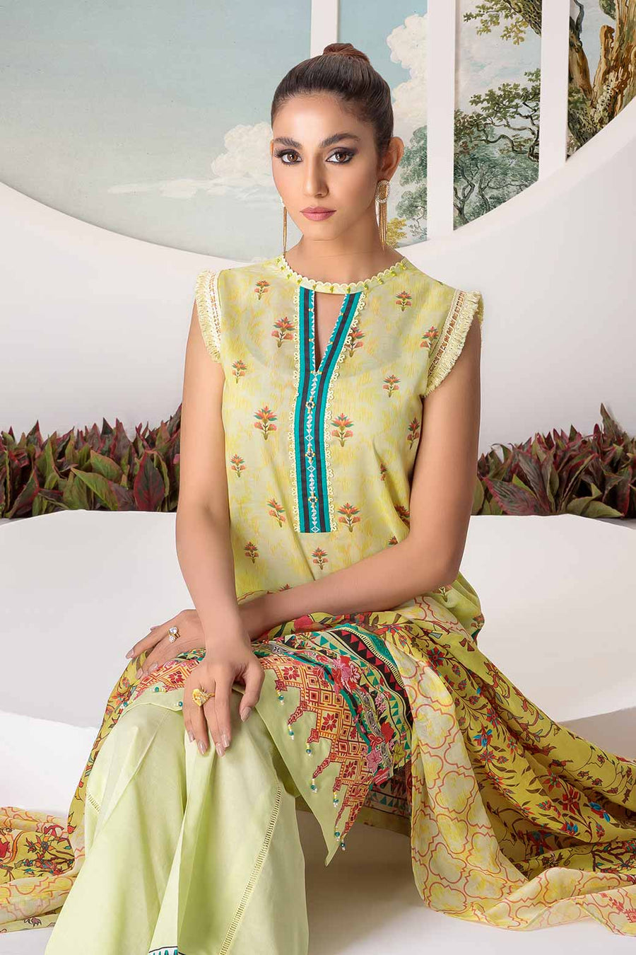 Bonanza Satrangi Rsr223p56 Yellow Eid Prints 2022 Online Shopping
