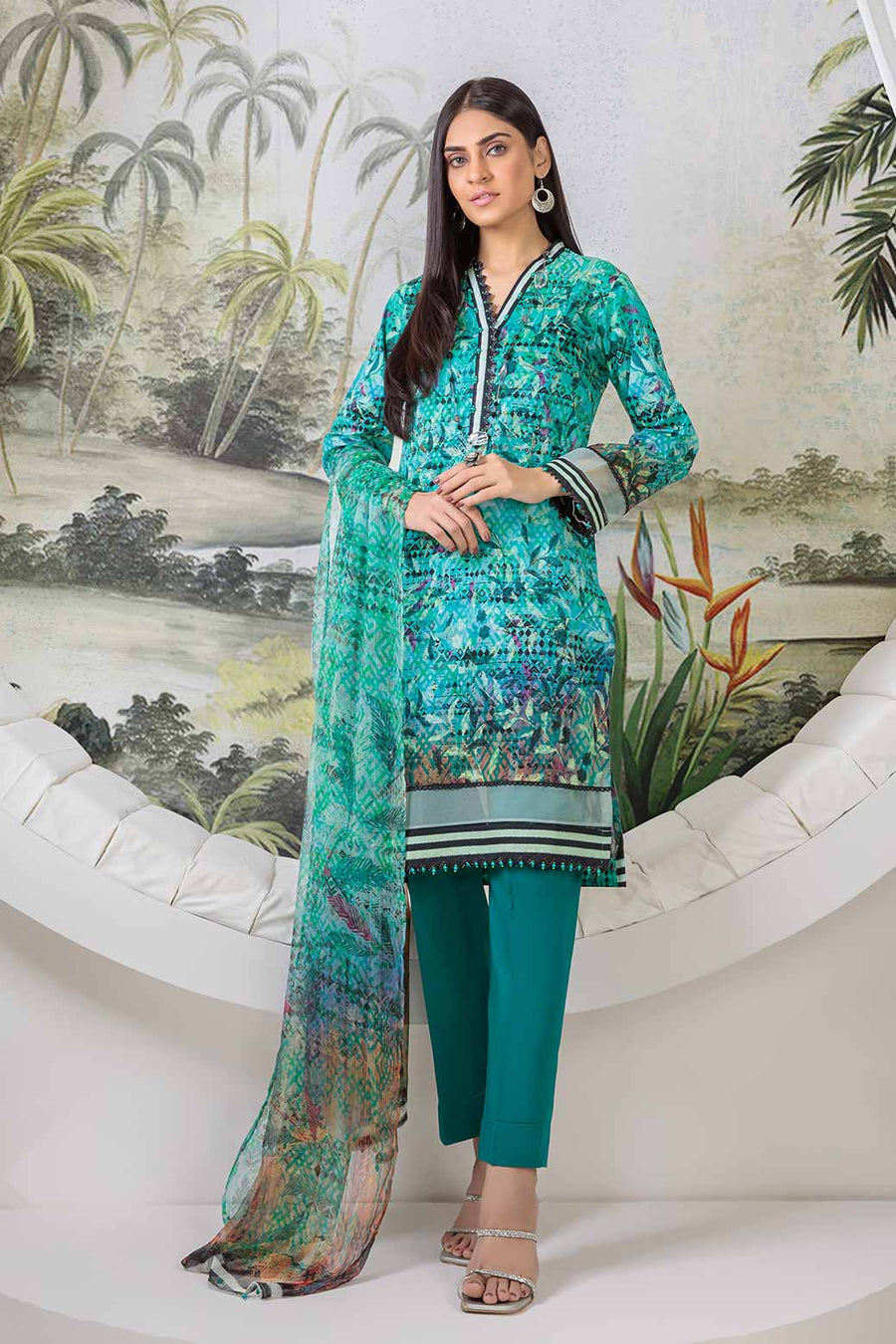 Bonanza Satrangi Rsr223p64 Ferozi Eid Prints 2022 Online Shopping