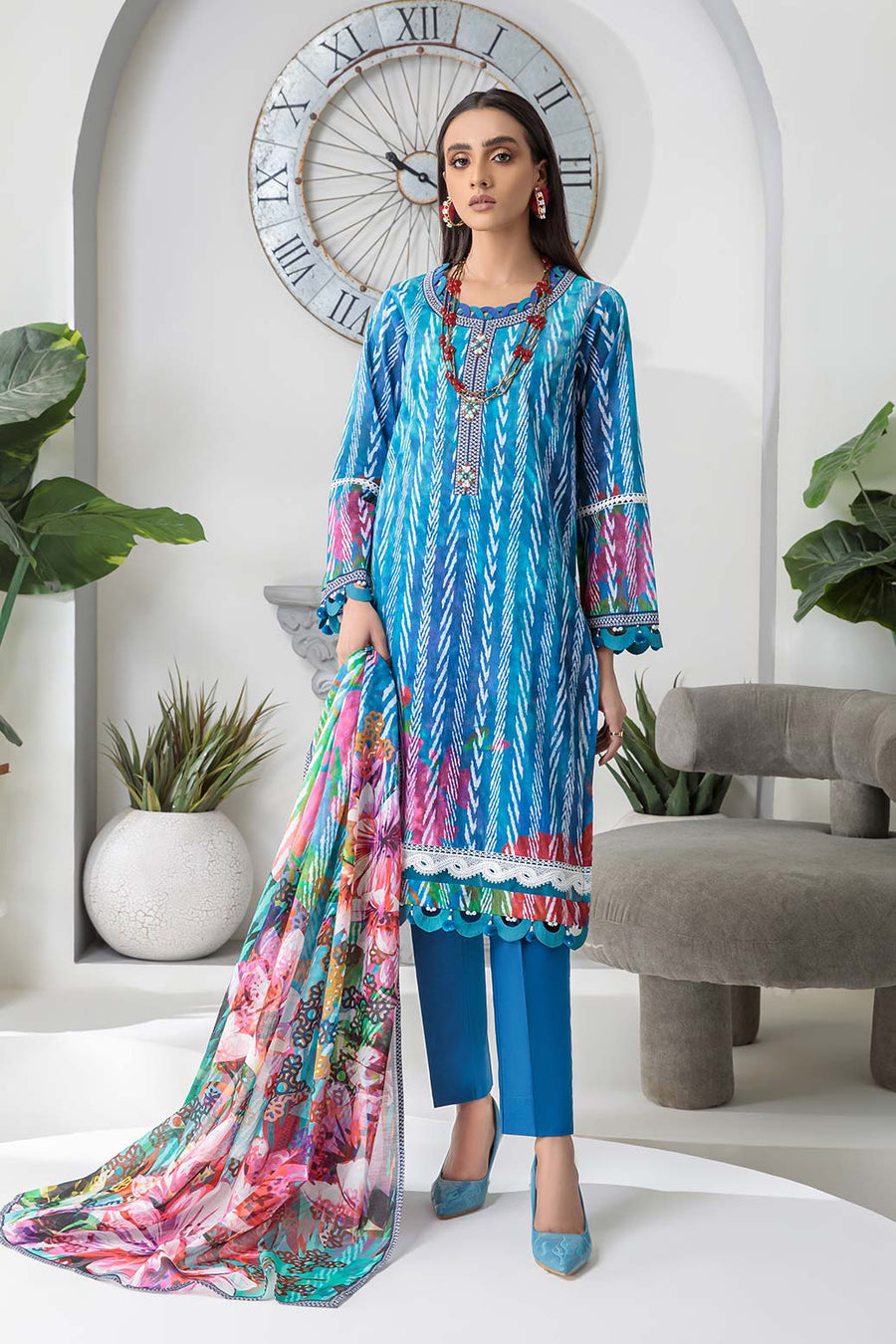 Bonanza Satrangi Green Forest A Rst223p26a Summer Collection 2022 Online Shopping