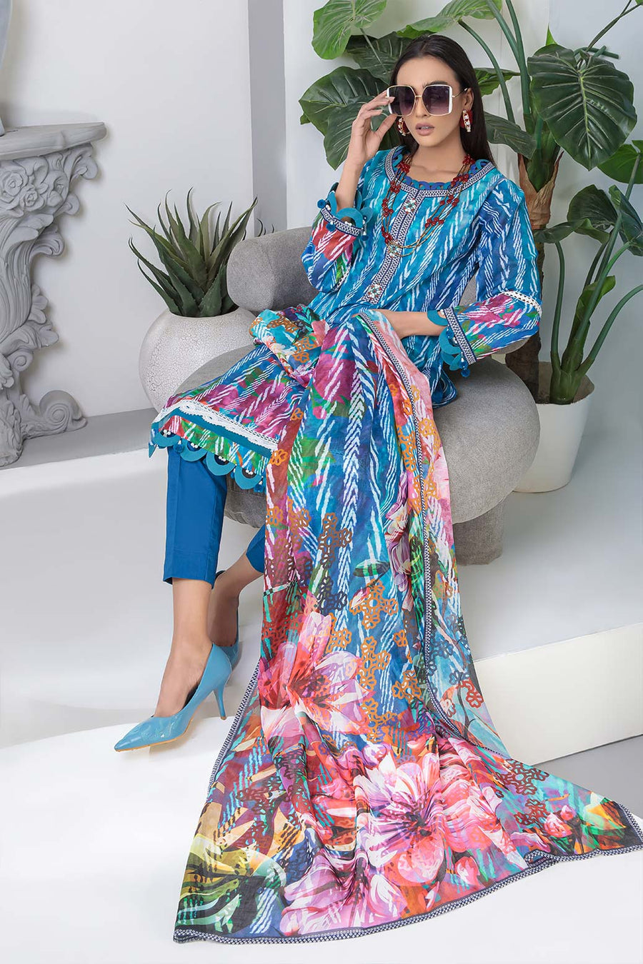 Bonanza Satrangi Green Forest A Rst223p26a Summer Collection 2022 Online Shopping