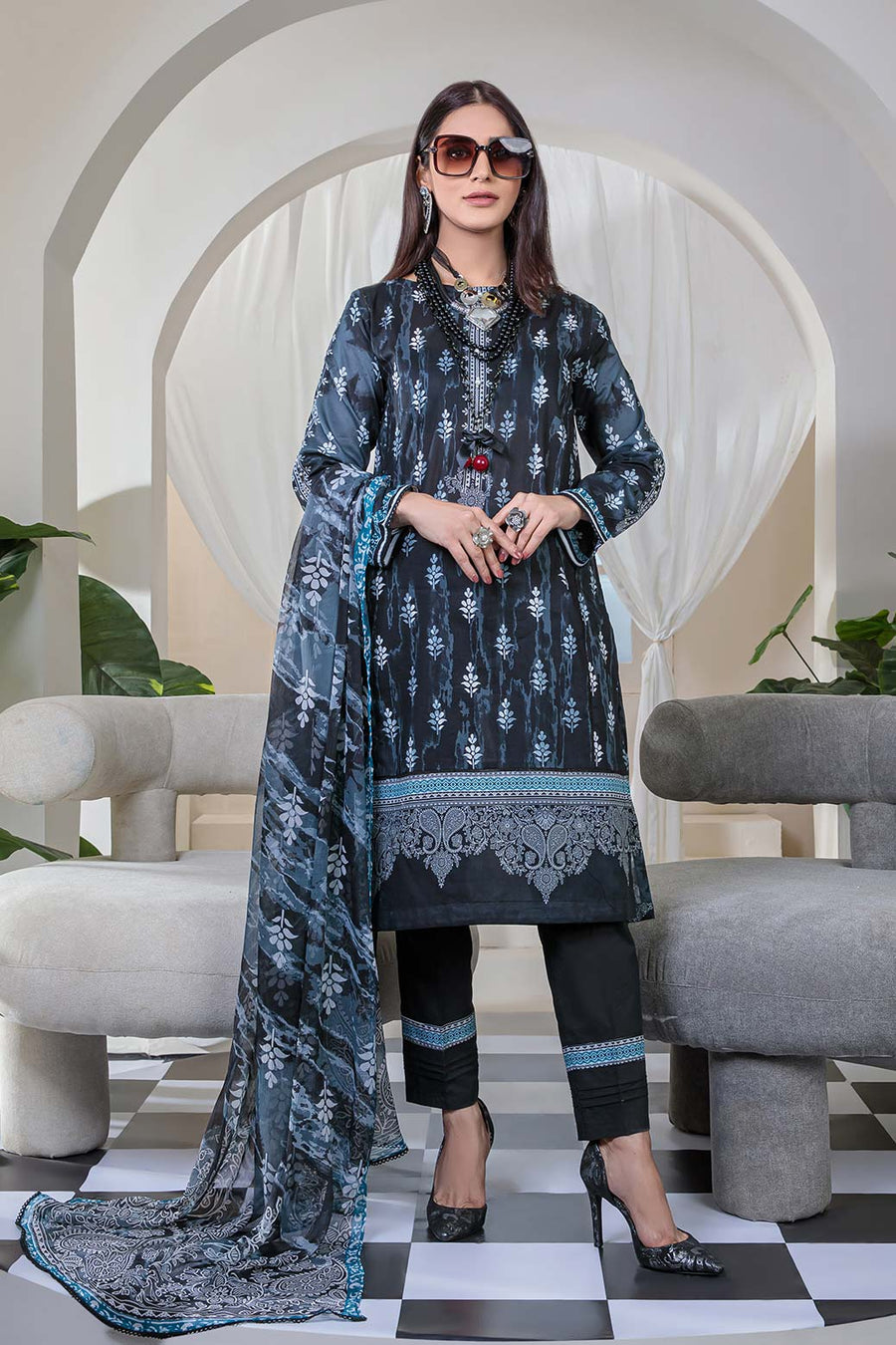 Bonanza Satrangi Kohinoor Rst223p43 Summer Collection 2022 Online Shopping