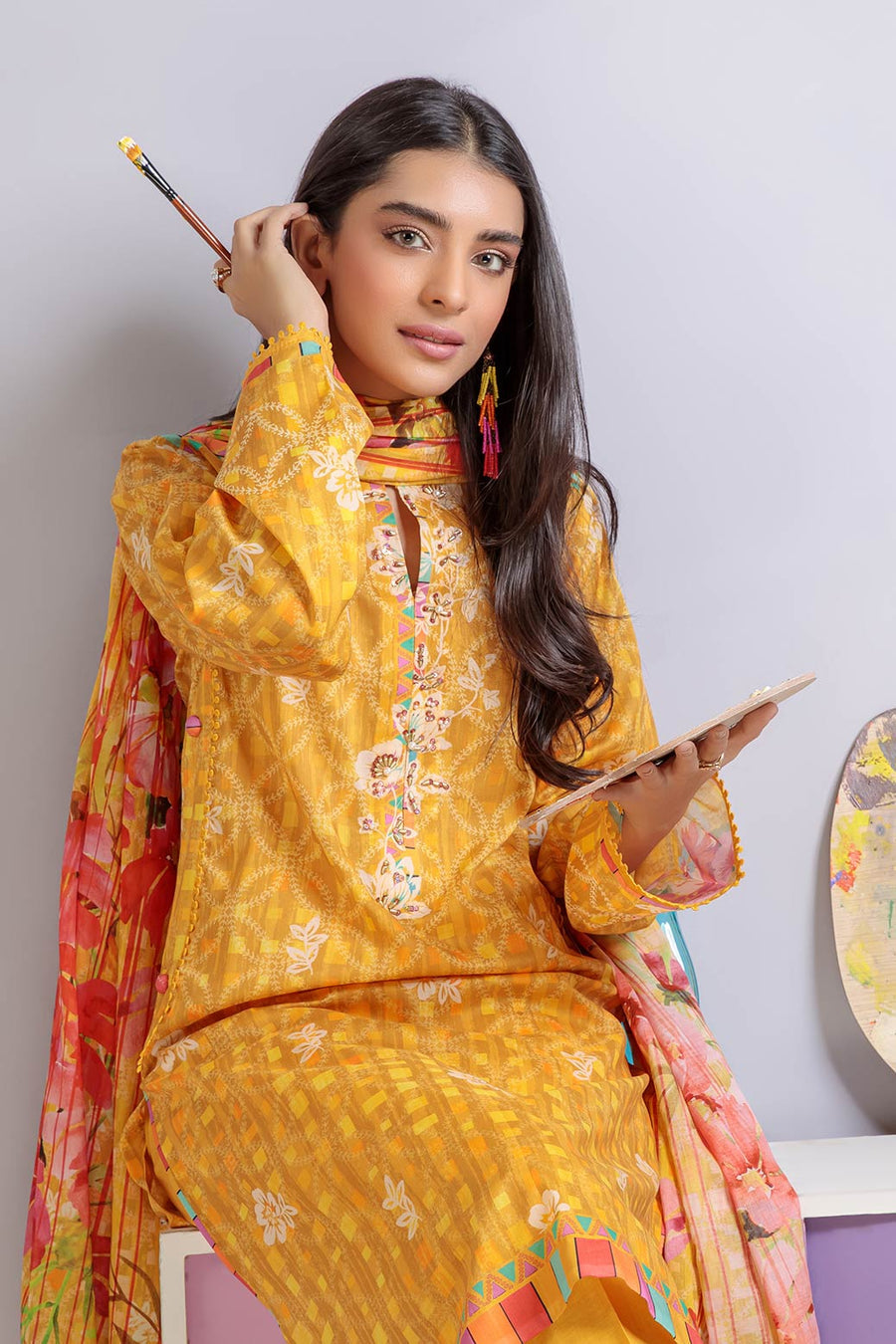 Bonanza Satrangi Blossom A 3 Pc (RSV223P31A) Winter Collection 2022 Online Shopping