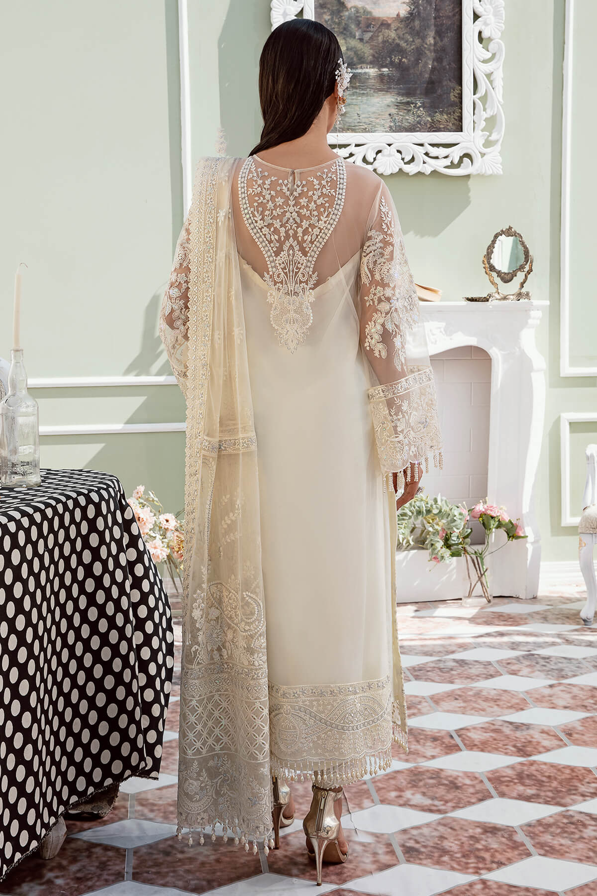 Imrozia Premium S-1071 Lama Maia Luxury Chiffon Collection Online Shopping