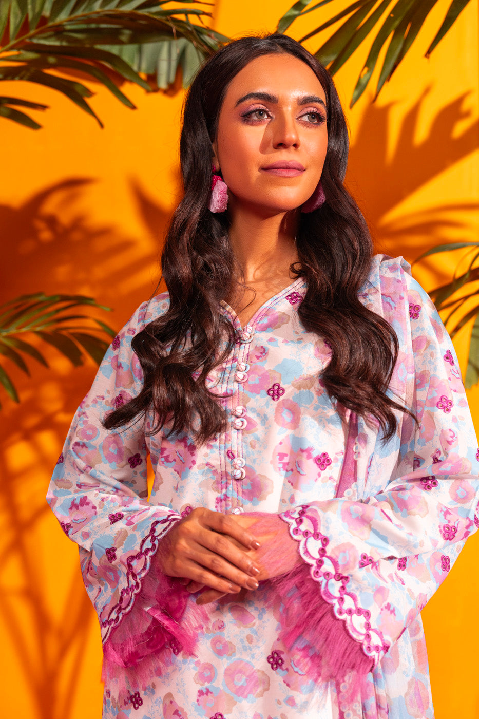 Alkaram SEC-04-24 Cream Rang E Bahar Collection Online Shopping