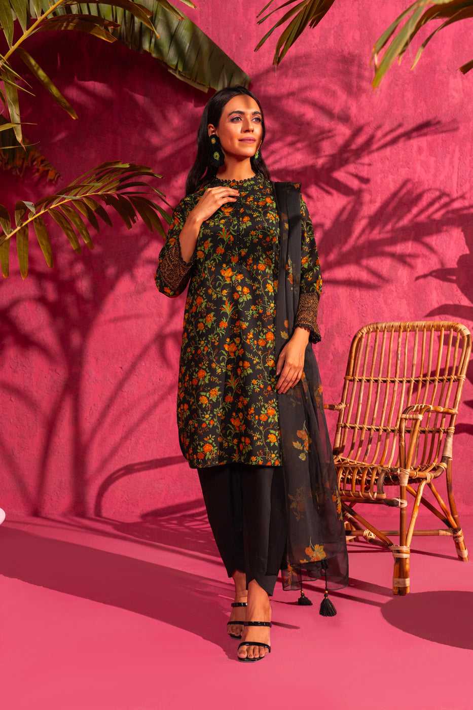 Alkaram SEC-05-24 Black Rang E Bahar Collection Online Shopping