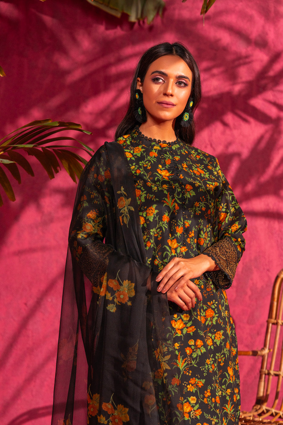 Alkaram SEC-05-24 Black Rang E Bahar Collection Online Shopping