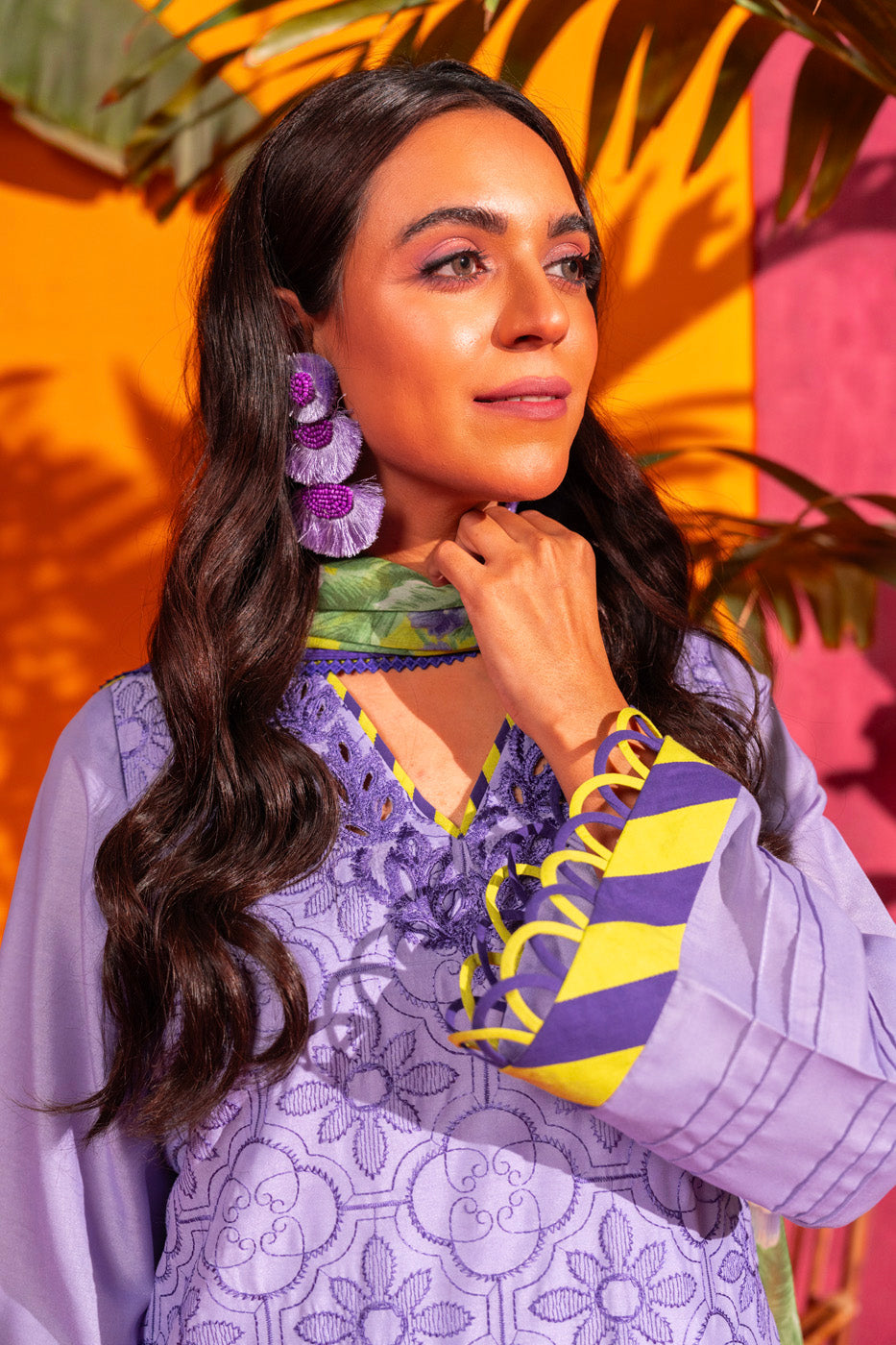 Alkaram SEC-07-24 Purple Rang E Bahar Collection Online Shopping