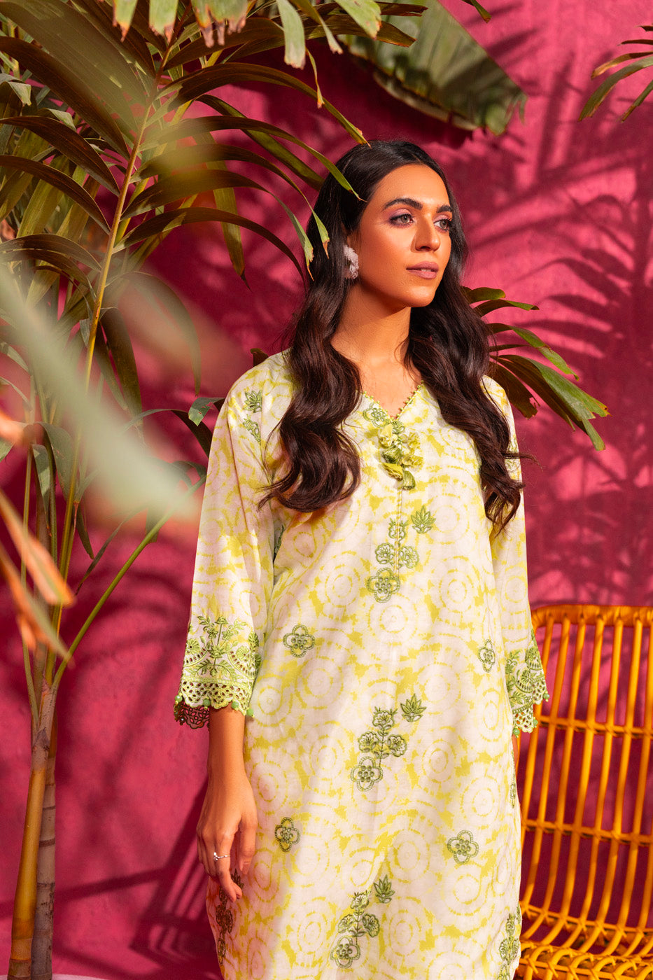 Alkaram SEC-09-24 Green Rang E Bahar Collection Online Shopping