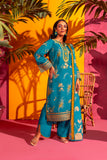 Alkaram SEC-16-24 Teal Blue Rang E Bahar Collection Online Shopping