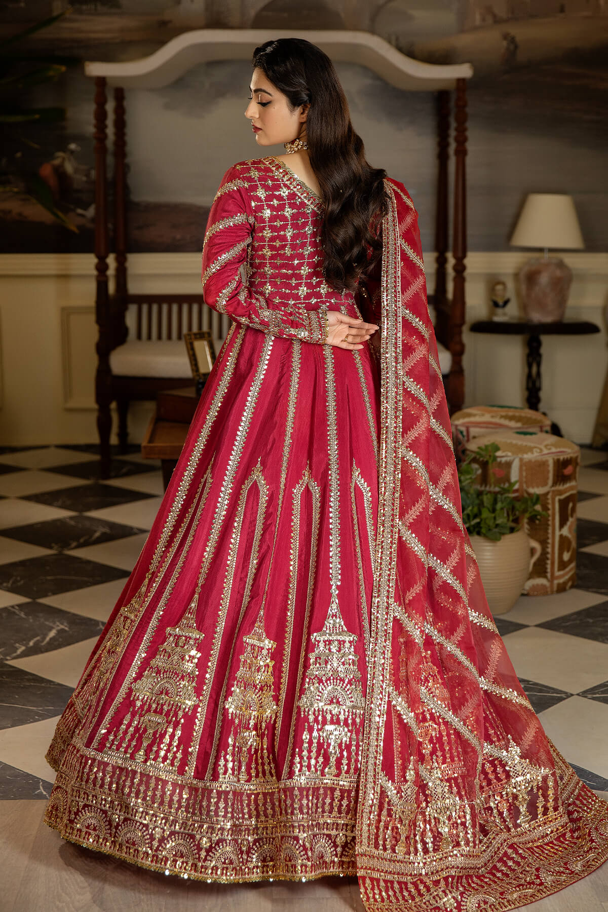 Imrozia Premium SRS-06 Surkh Roo Jahaan Ara Chiffon Collection Online Shopping