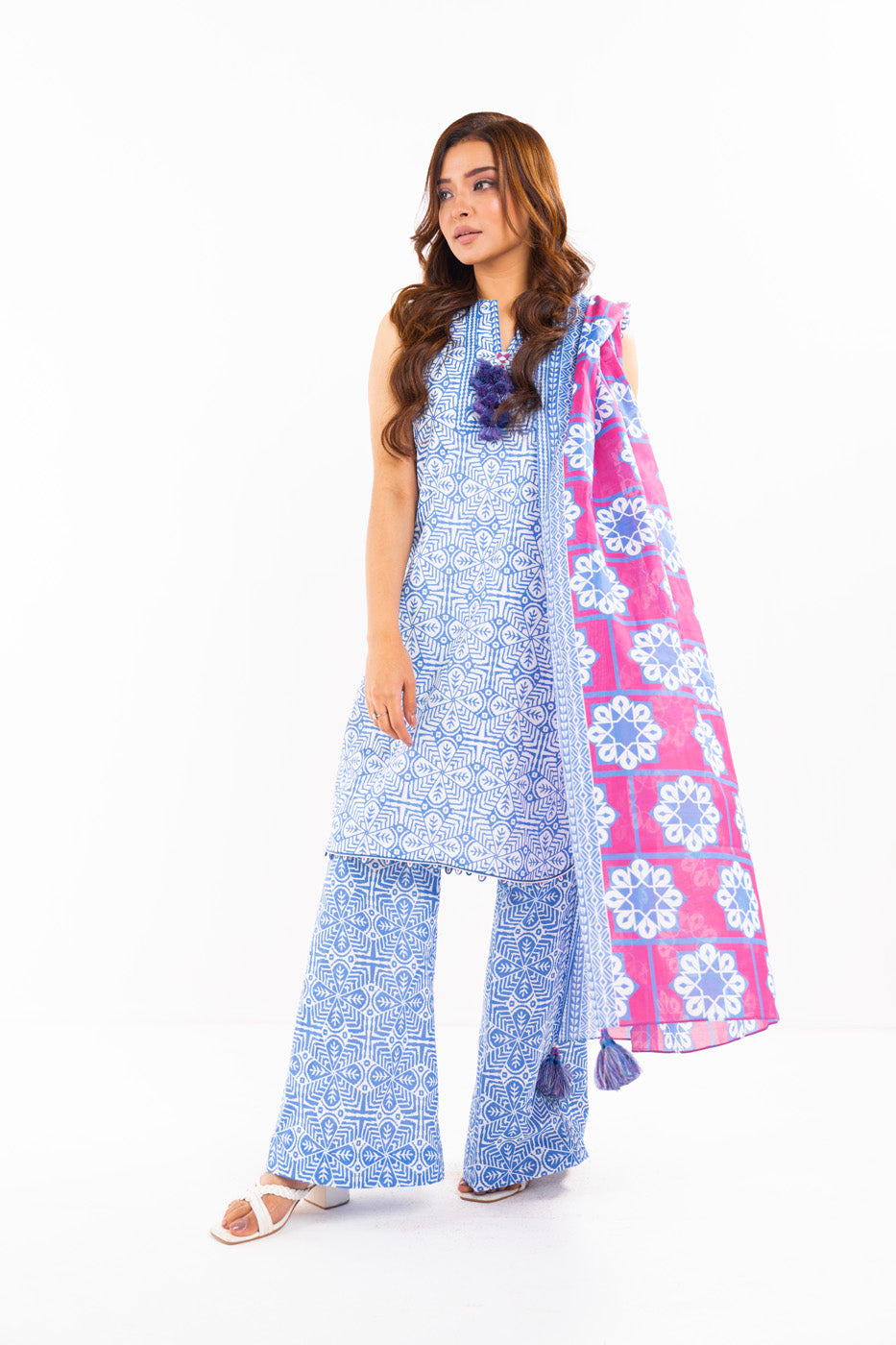Alkaram Studio SS-12-24 Blue Spring Summer Collection Online Shopping