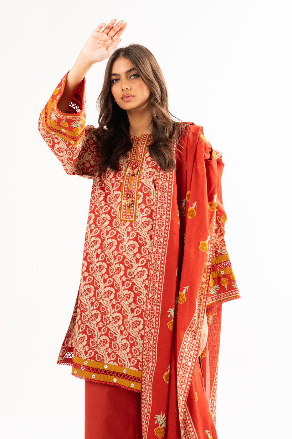 Alkaram Studio SS-23-24 Rust Spring Summer Collection Online Shopping